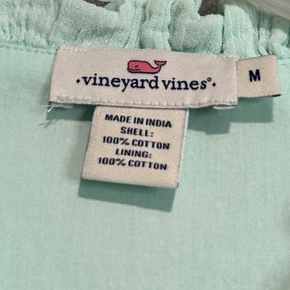 Vineyard Vines Mint Green Ruffled Mini Dress - Picture 7 of 9